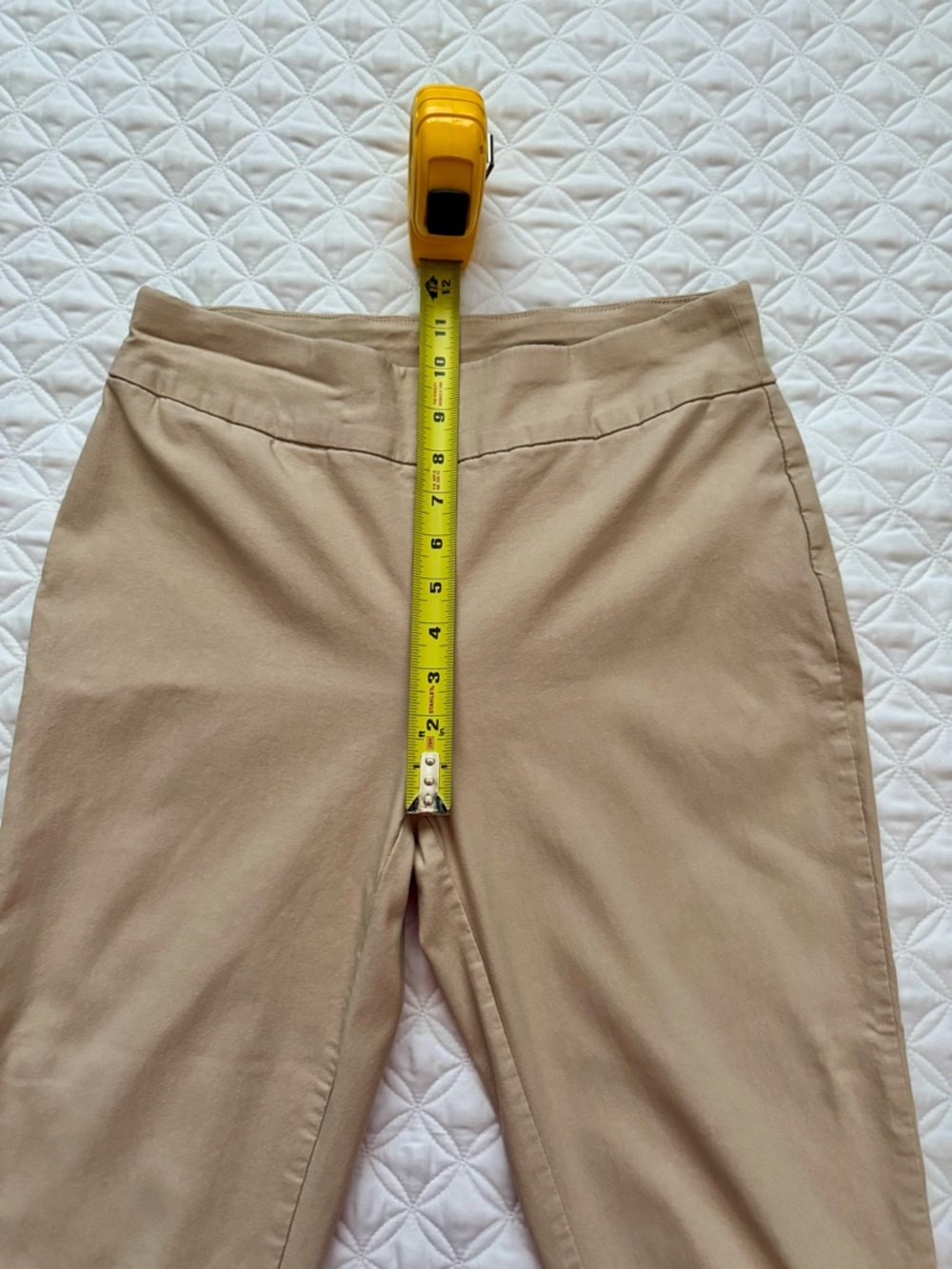 Chico's Tan So Slimming Cropped Pull-on Pants Size Small 4, Chicos Size 0 - Picture 8 of 13